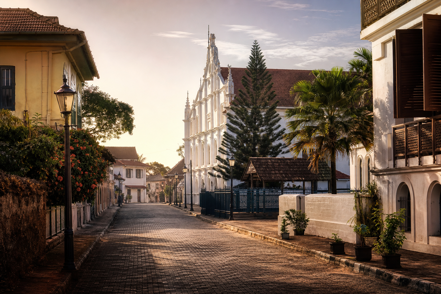 Multi-faith heritage architecture in Ernakulam
