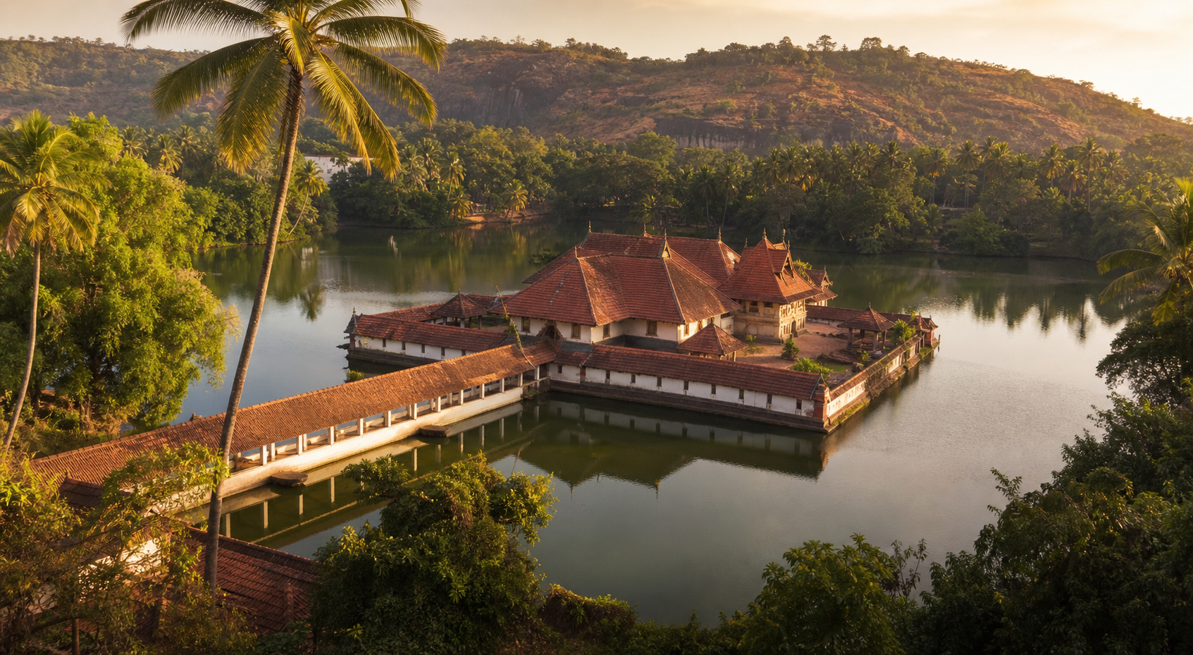 Lake temple heritage in Kasaragod